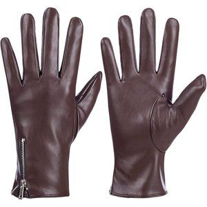Winter Leather Gloves for Women Touchscreen Texting Warm Driving Gloves by Dsane